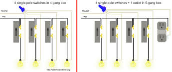 Single pole switch diagram #2 this switch wiring diagram shows the power source starting at the fixture box. 3 Gang 3 Way Switch Wiring Diagram