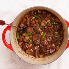 I make a batch of corn muffins to crumble and stir in. Quick Beef Stew With Red Wine And Rosemary Recipe Finecooking