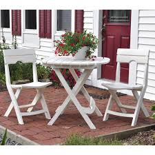 Adams Manufacturing Quik Fold Desert Clay 3 Piece Patio Cafe Set 8590 23 3731 The Home Depot Patio Decor Outdoor Patio Furniture Sets Outdoor Patio Decor
