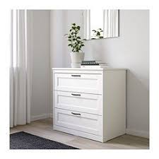 Songesand 3 Drawer Chest White 32 1 4x31 7 8 82x81 Cm Ikea Small Chest Of Drawers 3 Drawer Chest Bedroom Chest Of Drawers