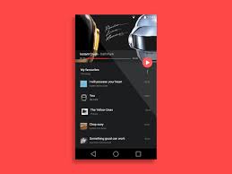 Music Player Transition Material Design Interactive Design Audio Design