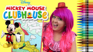 Crayola giant coloring pages mickey mouse walmart com minnie mouse clubhouse mickey mouse disney mickey mouse clubhouse. Coloring Pluto Mickey Mouse Clubhouse Giant Coloring Book Page Crayola Crayons Kimmi The Clown Youtube