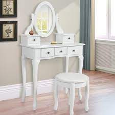 Shop online or in store! Vanity Table Set Jewelry Armoire Makeup Desk Bench Drawer Saubhaya Makeup