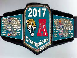 The jacksonville jaguars should play 11 games in the state of florida every year. 2017 Jacksonville Jaguars Afc South Division Championship Team Sports Belt Sports Belt Jacksonville Jaguars Jaguars