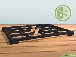 Seasoning the cast iron grill grate. 4 Ways To Clean Cast Iron Stove Grates Wikihow
