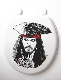 Johnny Depp As Captain Jack Sparrow Toilet Seat Designed And Hand Painted By Sit On Your Face Visit Www Sit On Captain Jack Captain Jack Sparrow Jack Sparrow