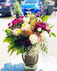 Flowers for guys make the best gift for any occasion. We Are Nearly There Keep Up The Good Work Guys Flowers Flowerdelivery Melbourneflowers Florist Flowers In Jars Flower Delivery Babys Breath
