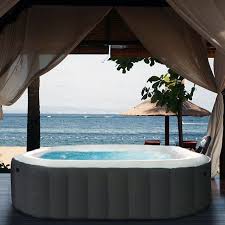 Mspa Alpine Inflatable Hot Tub Petagadget Portable Hot Tub Inflatable Hot Tubs Hot Tub