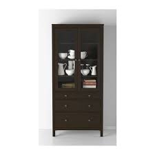 Hemnes Vitrine Mit 3 Schubladen Schwarzbraun Ikea Deutschland Glasschrankturen Hemnes Tur Mit Glas
