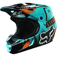 Fox Racing Vicious Youth V1 Motocross Motorcycle Helmet Aqua Small Capacetes Motocross Equipamento De Motocross Motocross