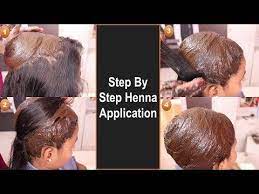 How To Apply Henna On Hair Step By Step Application Method Henna Tattoos Mehendi Mehndi Design Ide Henna Hair Dyes Step By Step Hairstyles How To Apply Henna