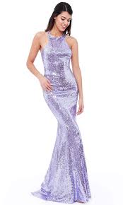 Dr757s Lavender City Goddess Sequin Low Back Dress Fab Frocks
