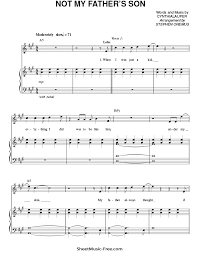 Maybe you would like to learn more about one of these? Download Not My Father S Son Sheet Music Pdf From Kinky Boots Cyndi Lauper Download