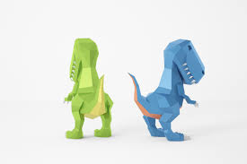 Rex pictures for coloring is represented below: Cartoon Style T Rex Papercraft Pdf Template Low Poly Diy Sculpture Lacrafta