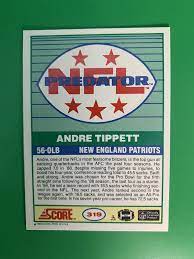 1989 Score Andre Tippett PRED #319 New England Patriots | eBay