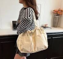 Save Big on Bulk Korean Student Bag Portable Shoulder Bag For Students  Nylon Tote Handbag For Women Korean Style Literary Fashion | Best Deals on  ...