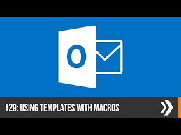 544 Using Templates With Macros In Outlook Everyday Office 019 Youtube In 2020 Email Templates Templates Point Words