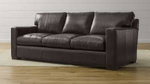 Axis Ii Dark Brown Leather Queen Sleeper Sofa Reviews Crate And Barrel In 2020 Leather Sofa Sofa Ashley Leather Sofa