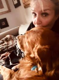 Autumnal evening snuggled up with The Donald ♥️