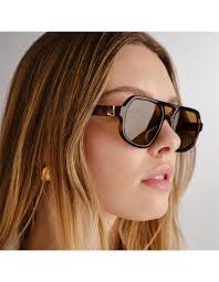 Luv Lou the Banks Moss Tort Aviator Sunglasses
