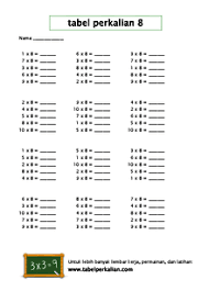 Maybe you would like to learn more about one of these? Lks Tabel Perkalian 8 Tabelperkalian Com