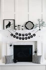 Fireplace warm fire place decor socks, santa, gifts on christmas celebration. 36 Fall Mantel Decorating Ideas Halloween Mantel Decorations