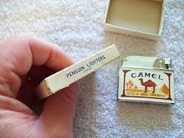 Camel trench cigarette lighter vintage. Vintage Camel Penguin Cigarette Lighter No 18250 Orig Box 469496526