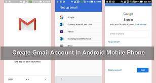 How To Create Gmail Account In Android Mobile Phone Set Up Email Mobile Phone Gmail