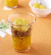 Des De Mangue Au Pralin Et Lemon Curd Recette Recettes De Cuisine Recette Et Recette Verrine Sucree