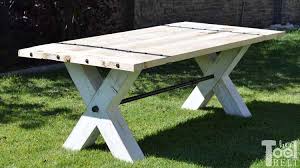 Super Chunky X Table Plans Her Tool Belt Diy Picnic Table Picnic Table Farmhouse Picnic Table