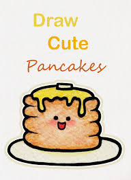Learn How To Draw So Cute Pancakes Easy Step By Step Kawaii Tutorial Kawaii Drawing Tutorial Pancakes Cute Easy Drawings Cute Doodle Art Easy Drawings