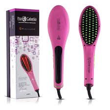 Procabello Hair Straightener Detangling Brush Ceramic Tourmaline Coating Walmart Com Straightening Brush Electric Hair Brush Hair Brush