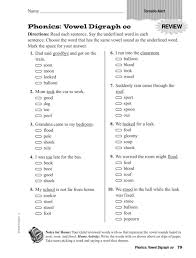 Phonics Vowel Digraph Oo Worksheet Phonics Phonics Worksheets Vowel Digraphs