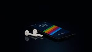 Hd Wallpaper Black Android Smartphone And Apple Airpods Apple Airpods Near Jet Black Iphone 7 Wallpaper Flare