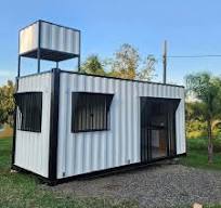Custom 20ft Shipping Container Home With Water Tank - M-W Containers