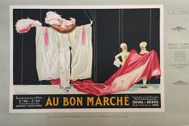 148 x 90 inches notes: Au Bon Marche By Rene Vincent Original Vintage Poster