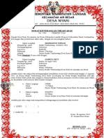 Jika salah satu dari kedua parameter tersebut belum terpenuhi maka pernikahan tersebut belumlah dapat diakui secara resmi di negara ini. Surat Keterangan Nikah Sirri