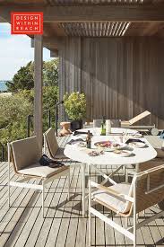 Sommer Oval Dining Table Durable Outdoor Dining Furniture Made From Weather Safe Material Pe Outdoor Dining Furniture Modern Outdoor Furniture Outdoor Living