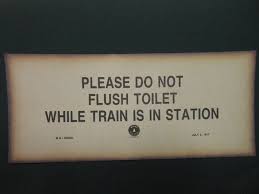Vintage Warning Sign Thick Paper Print Reproduction Maine Central Railroad 1917 Do Not Flush Gag Gift Man Cave Restroom Sign Quotes Printed Paper Funny Signs