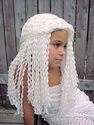 Yarn Falls Hair Crochet Fashion Wig Custom Made Yarn Wig Crochet Hats Yarn Wigs