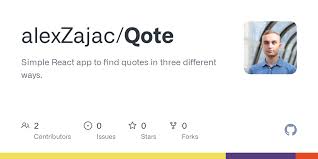 GitHub - alexZajac/Qote: Simple React app to find quotes in three different  ways.