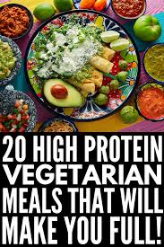 Plant Based Protein 20 High Protein Vegetarian Meals To Indulge In High Protein Vegetarian Recipes Clean Eating Vegetarian Vegetarian Recipes Easy