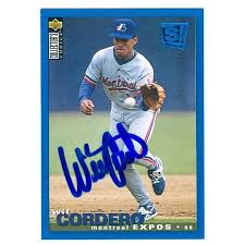 Wil Cordero autographed Baseball Card (Montreal Expos) 1995 Upper Deck  Collectors Choice #97