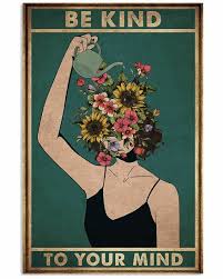 Little Flower Mental Be Kind To My Mind Poster No Frame Posters Prints Ebay Link In 2020 Hippie Posters Be Kind To Yourself Mindfulness