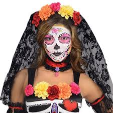 AMSCAN Senorita Flora Day Of The Dead Kostume Online på halloween dress  shop, op til 40 % rabat
