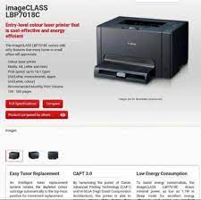 The imageclass lbp7018c comes with nifty features that every home or small office will appreciate. The Imageclass Lbp7018c Canon Laser Color Printer No Ink Electronics Others On Carousell