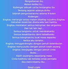 Puisi Pengorbanan Dan Perjuangan Ibu Puisi Kata Kata Indah Teks Romantis