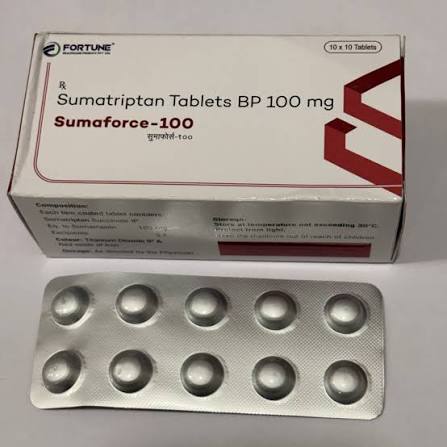 Sumatriptan 100 Mg Tablets at ₹ 230/strip | Sumatriptan Tablet in Raipur |  ID: 2858707817388