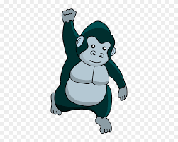 Download Svg Royalty Free Ape Clipart Silverback Gorilla Cute Baby Gorilla Cartoon Free Transparent Png Clipart Images Download