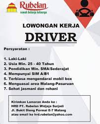 10 menit langsung aktiv hari ini juga. Lowongan Driver Malang Atmago